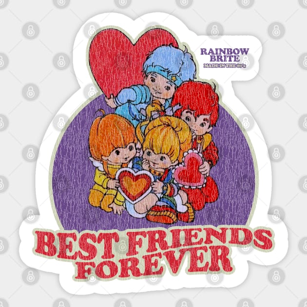 Best Friends Forever Rainbow Brite Sticker by Tangan Pengharapan